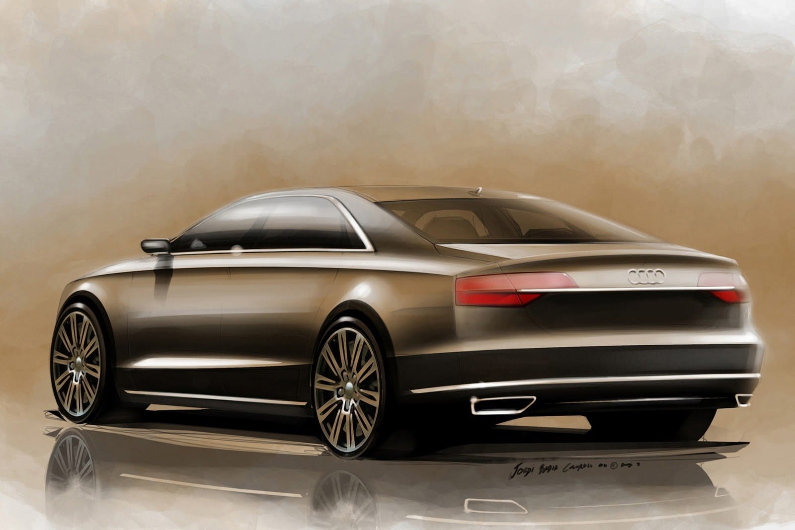 Audi A8 facelift sketches photo gallery - Image 2